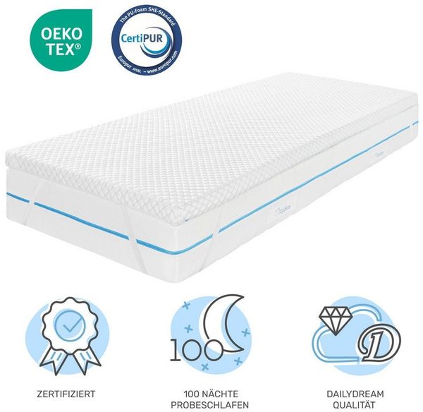 Dailydream, Topper mit kühlendem Effekt, H1/2, Vergleichssieger, Memory Foam, Edition "Cool Touch"