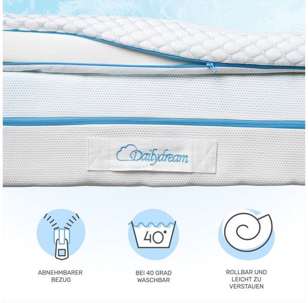 Dailydream, Topper mit kühlendem Effekt, H1/2, Vergleichssieger, Memory Foam, Edition "Cool Touch" Bild 3