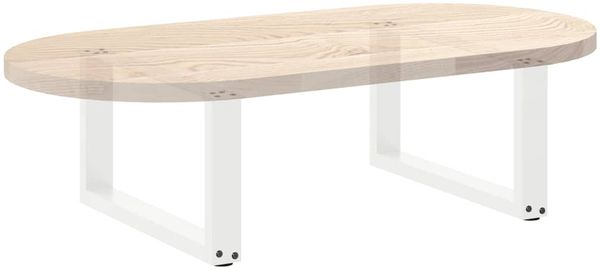 vidaXL Couchtischbeine U-Form 2 Stk. Weiß 60x(30-31) cm Stahl 4013141 Bild 8