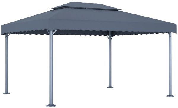 vidaXL Pavillon 400 x 300 cm Anthrazit Aluminium 48063