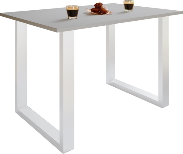 VCM Esstisch Xona 917348 Weiß / Grau H. 76 x B. 140 x T. 80 cm