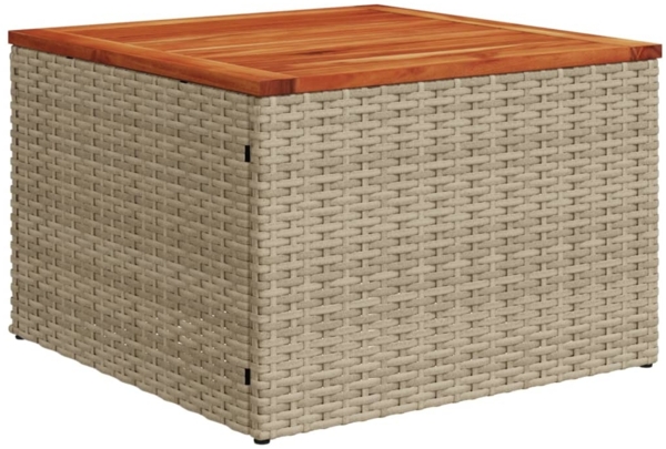 vidaXL 8-tlg. Garten-Sofagarnitur mit Kissen Beige Poly Rattan 3226646