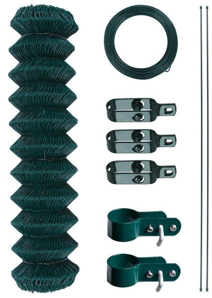 Maschendrahtzaun Gartenzaun Zaun 1,0x25 m Drahtzaun Viereckgeflecht Maschendraht