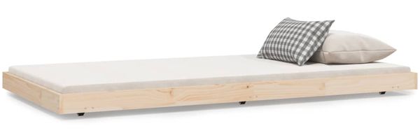 Einzelbetten, Betten für Erwachsene, Massivholzbett ohne Matratze 90x200 Kiefernholz de3493