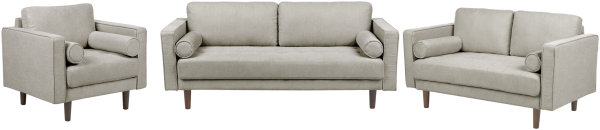 Sofa Set taupe 6-Sitzer NURMO