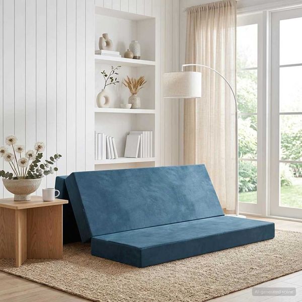 vidaXL Klappsofa Bett 180 x 67 x 45 cm Blau 900250