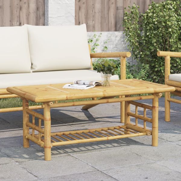 vidaXL Couchtisch 110x55x45 cm Bambus 368046