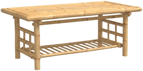 vidaXL Couchtisch 110x55x45 cm Bambus 368046