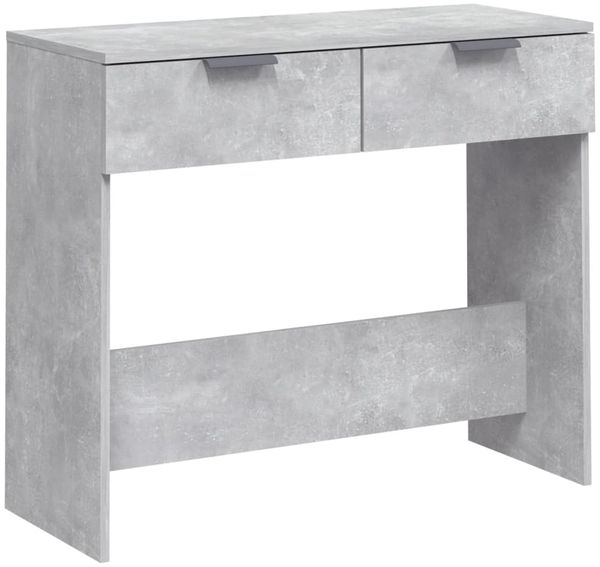 Konsolentisch, Beistelltisch, Konsole Betongrau 90x36x75 cm Holzwerkstoff