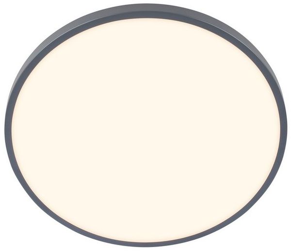 BRILONER - LED Deckenlampe mit Dekorblende, warmweiße Lichtfarbe, 17,5W, 2400lm, LED Lampe, Deckenleuchte, Wohnzimmerlampe, Küchenlampe, Deckenbeleuchtung, Flurlampe, 33x6 cm (DxH), Anthrazit