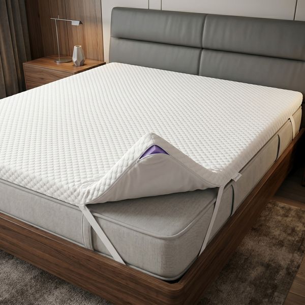 Topper SOFT Plus 120x200cm, Memory Foam Matratzentopper, geeignet für Federkern & Schaumstoff Matratzen, H2, Matratzenauflage Höhe 7cm