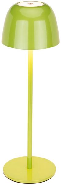 Novel 'SANTA ANA' Akkuleuchte, Metall grün, Ø 11 cm H 34.6 cm, LED dimmbar mit Touchdimmer