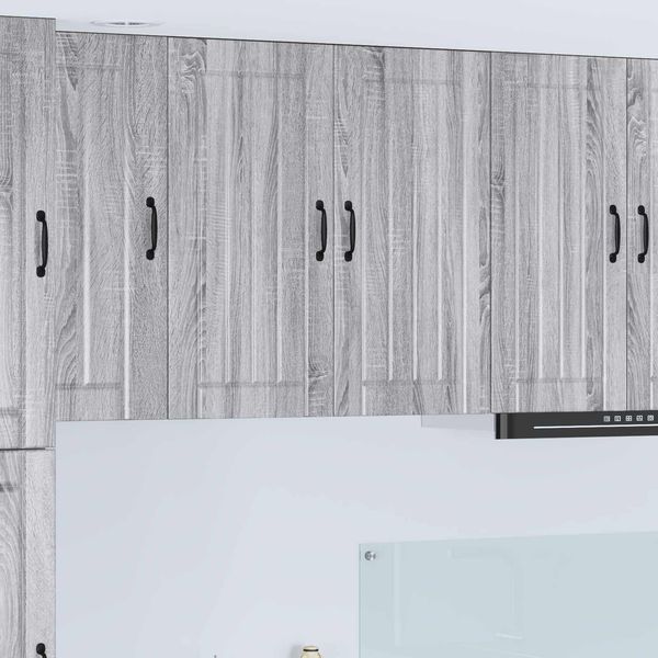 vidaXL Wandschrank LUCCA Graues Sonoma 80 x 31 x 80 cm Holzwerkstoff 885061