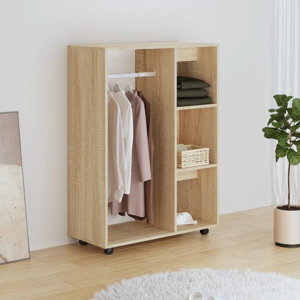 vidaXL Kleiderschrank Sonoma-Eiche 80x40x110 cm Holzwerkstoff 808516