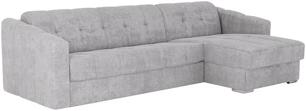 Vente-unique - DARIELO Sofa Stoff Grau - B 223 cm152 cm x H 85 cm x L 295 cm Bild 5