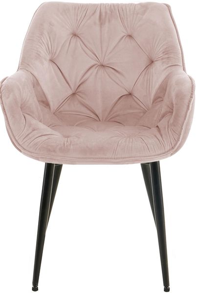 CLP Stuhl Tanna Samt Gesteppt,pink Bild 3