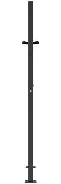 vidaXL Gartentor Anthrazit 100x125 cm Stahl Gras-Design 153168 Bild 5