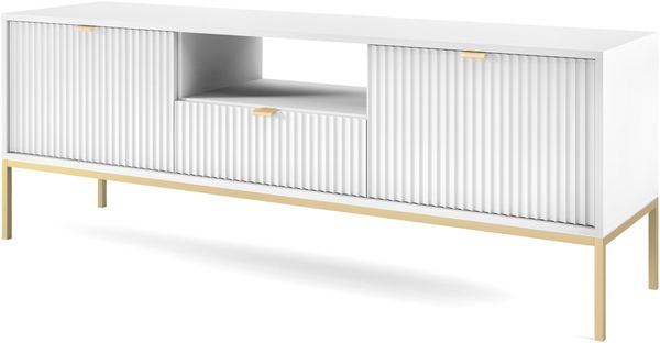 AX LIVING Lowboard TV Eternas 154 cm modernes Design, Weiß