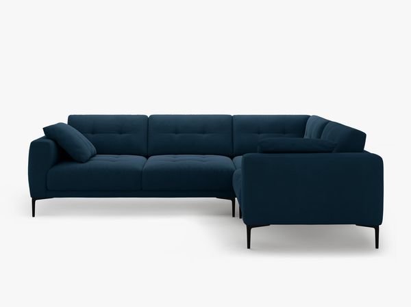 Micadoni Ecksofa Bemy 4-Sitzer Rechts Samt Königsblau Bild 2