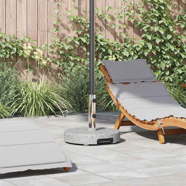 vidaXL Sonnenschirmständer Grau Ø 45 x 37,5 cm Granit 42002810