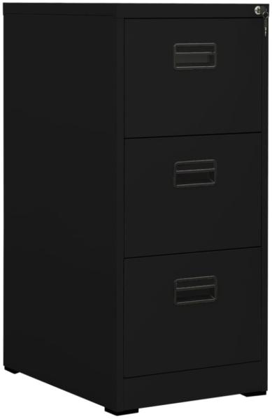 vidaXL Aktenschrank Schwarz 46x62x102,5 cm Stahl 336276