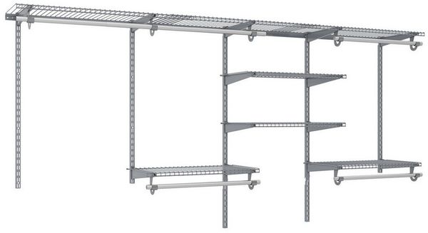 KOMFOTTEU Wandgarderobe, Kleiderstangen Wandgarderobe, 122-244 cm