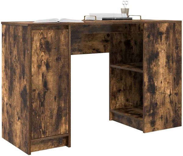 vidaXL Schreibtisch Räuchereiche 120x42x76 cm Holzwerkstoff 861818 Bild 4
