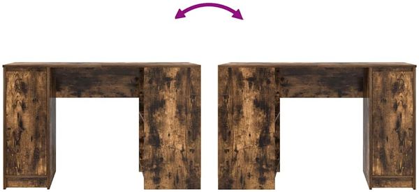 vidaXL Schreibtisch Räuchereiche 120x42x76 cm Holzwerkstoff 861818 Bild 9