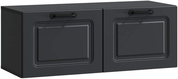 vidaXL Wandmontierter TV-Schrank Schwarz 78,5 x 31 x 30 cm 899396