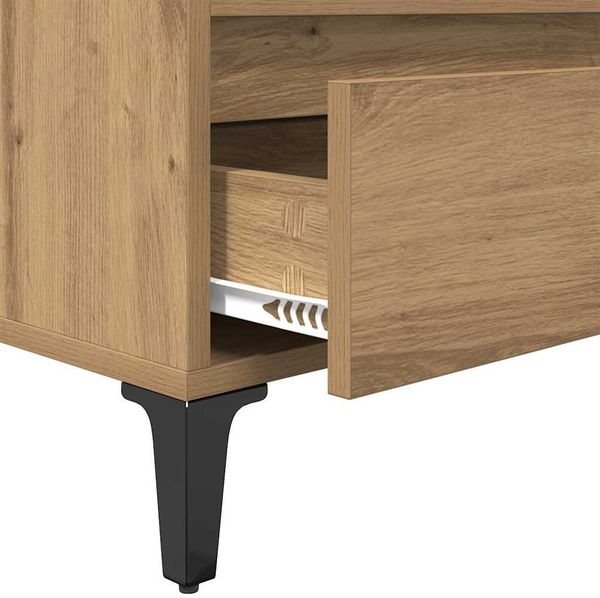 vidaXL TV-Schränk mit Schubladen Artisan-Eiche 100 x 34,5 x 44,5 cm 881469 Bild 9