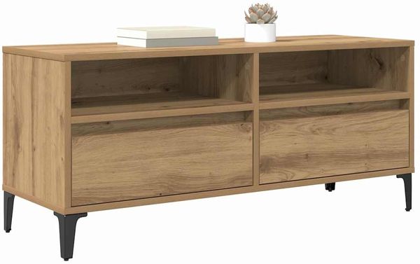 vidaXL TV-Schränk mit Schubladen Artisan-Eiche 100 x 34,5 x 44,5 cm 881469 Bild 3