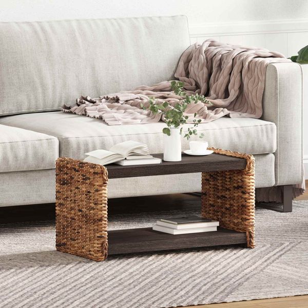 vidaXL Couchtisch Natur 70 x 35 x 35 cm Massives Mahagoni Holz 42011579