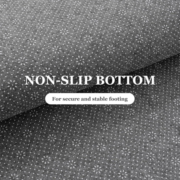 Vamcheer Teppich 160x230 Grau Flauschig Moderner Komfort Schwamm Bild 6