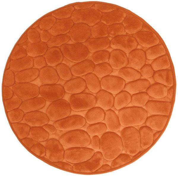 Euroshowers GmbH Badematte Bellarina, Badematte, Badvorleger, Badezimmer Teppich, Memory funktion, Rutschhemmende Beschichtung auf der Unterseite, 100% polyester, memory foam (stoppning), latex SBR, Rund, Memory funktion, Rutschhemmende Beschichtung au...