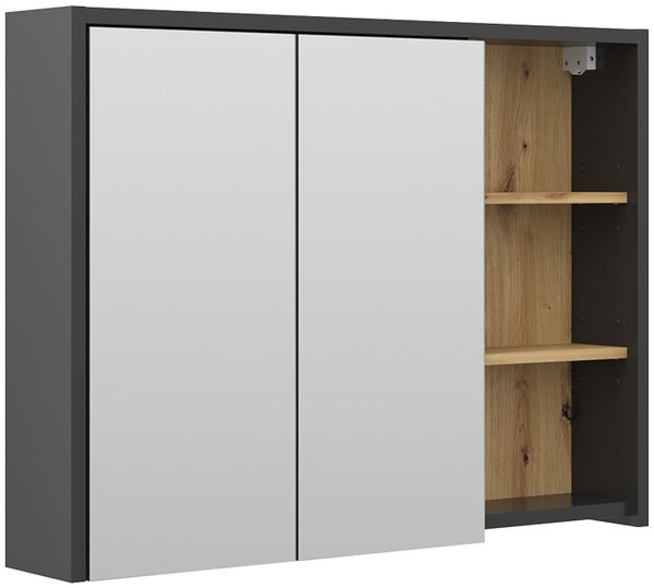 Badspiegelschrank Viola Artisan-Eiche 100 x 75 cm Vicco