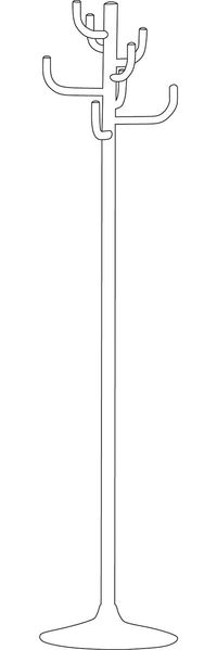Kleiderständer Kaktus, Metall, Silber Bild 4