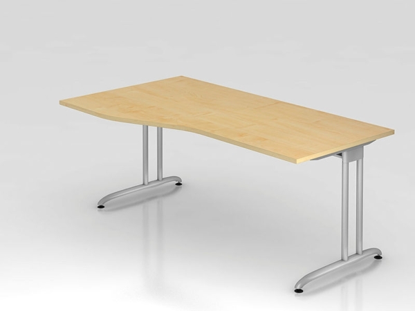 'BS18' Schreibtisch C-Gestell 180x100 / 80cm Ahorn