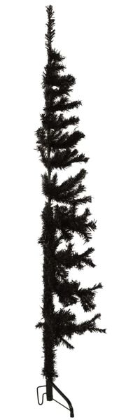vidaXL Künstlicher Halb-Weihnachtsbaum Ständer Schlank Schwarz 120 cm 344574 Bild 4