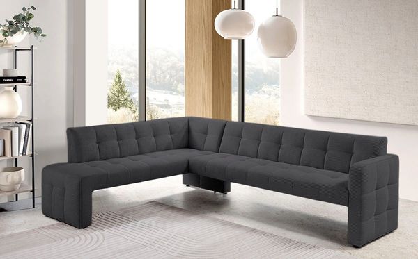 exxpo - sofa fashion Essbank Barista, bequem und elegant, hohe Bodenfreiheit, Eckbank Barista bequem und elegant, hochwertige Detailverarbeitung