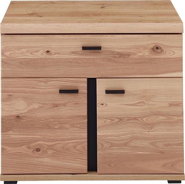 Kommode Sonos, Holz, Holzwerkstoff, Kunststoff, Metall, Holzfarben, 77 x 67 x 38 cm