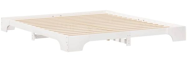 vidaXL Bettrahmen Weiß 180 x 210 cm Massives Kiefernholz 872906 Bild 6