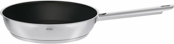 RÖSLE ELEGANCE Bratpfanne, Hochwertige Universalpfanne mit Antihaftversieglung ProPlex, 24 cm, Edelstahl 18/10, induktionsgeeignet, spülmaschinengeeignet, 44 x 26 x 6 cm