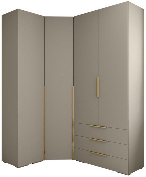 ABIKS MÖBEL Kompaktgarderobe INOVA 1 SATZ 6 Möbelset, Garderobe mit Kleiderstange und Regalen