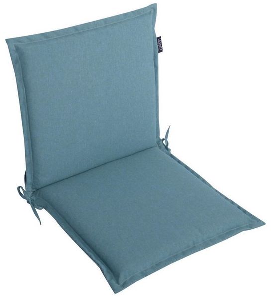 LILENO HOME Polsterauflage Gartenstuhl Niedriglehner Auflage, bequeme Sitzauflage für Gartenmöbel, (1 St, 1er Set), Polsterauflage Aqua, Sitzpolster für Klappstühle