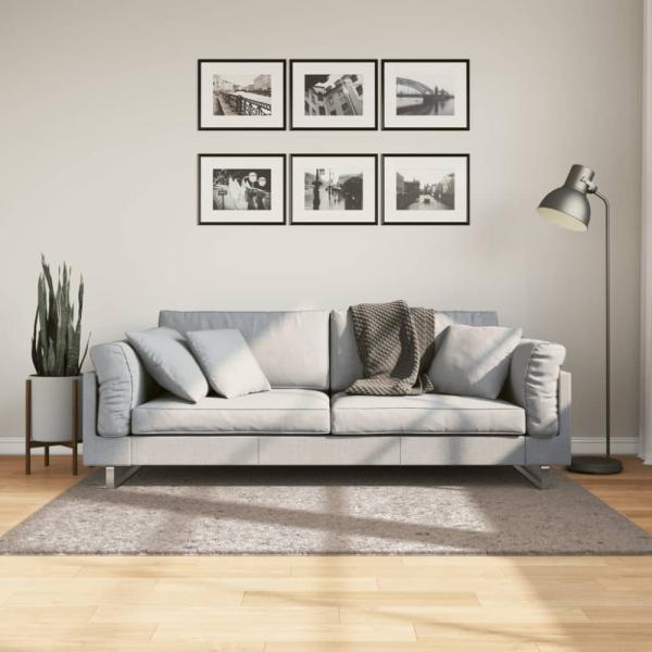 vidaXL Shaggy-Teppich PAMPLONA Hochflor Modern Beige 120x170 cm 375212