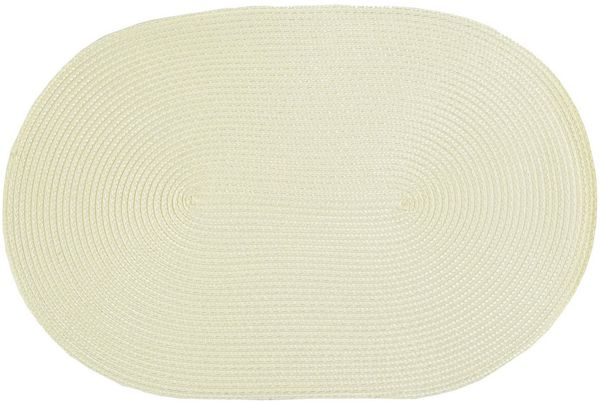 Haus und Deko Platzset Platzset oval ca. 45x30 cm Bast Optik Platzdeckchen Tischset geflochte, (1-St)