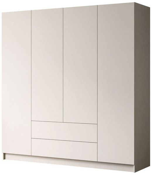 Lookway Kleiderschrank AUREL 4D2SZ KASCHMIR mit Schubladen
