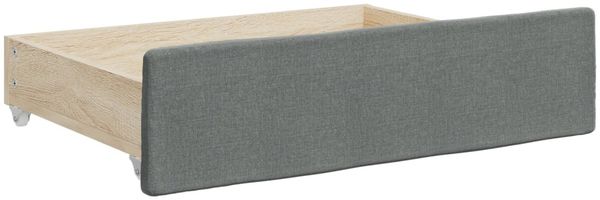 vidaXL Tagesbett Ausziehbar mit Schubladen Dunkelgrau 100x200 cm Stoff 3197590 Bild 6