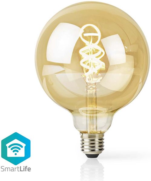 SmartLife LED Filament Lampe | Wi-Fi | E27 | 360 lm | 4.9 W | Warm bis kühlen weiß | 1800 - 6500 K | Glas | Android™ / IOS | Globe | 1 Stück