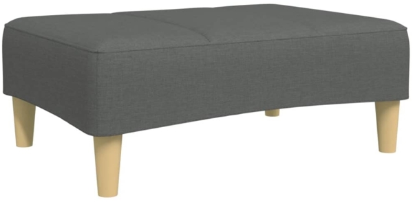 vidaXL Fußhocker Dunkelgrau 77x55x31 cm Stoff 4007372